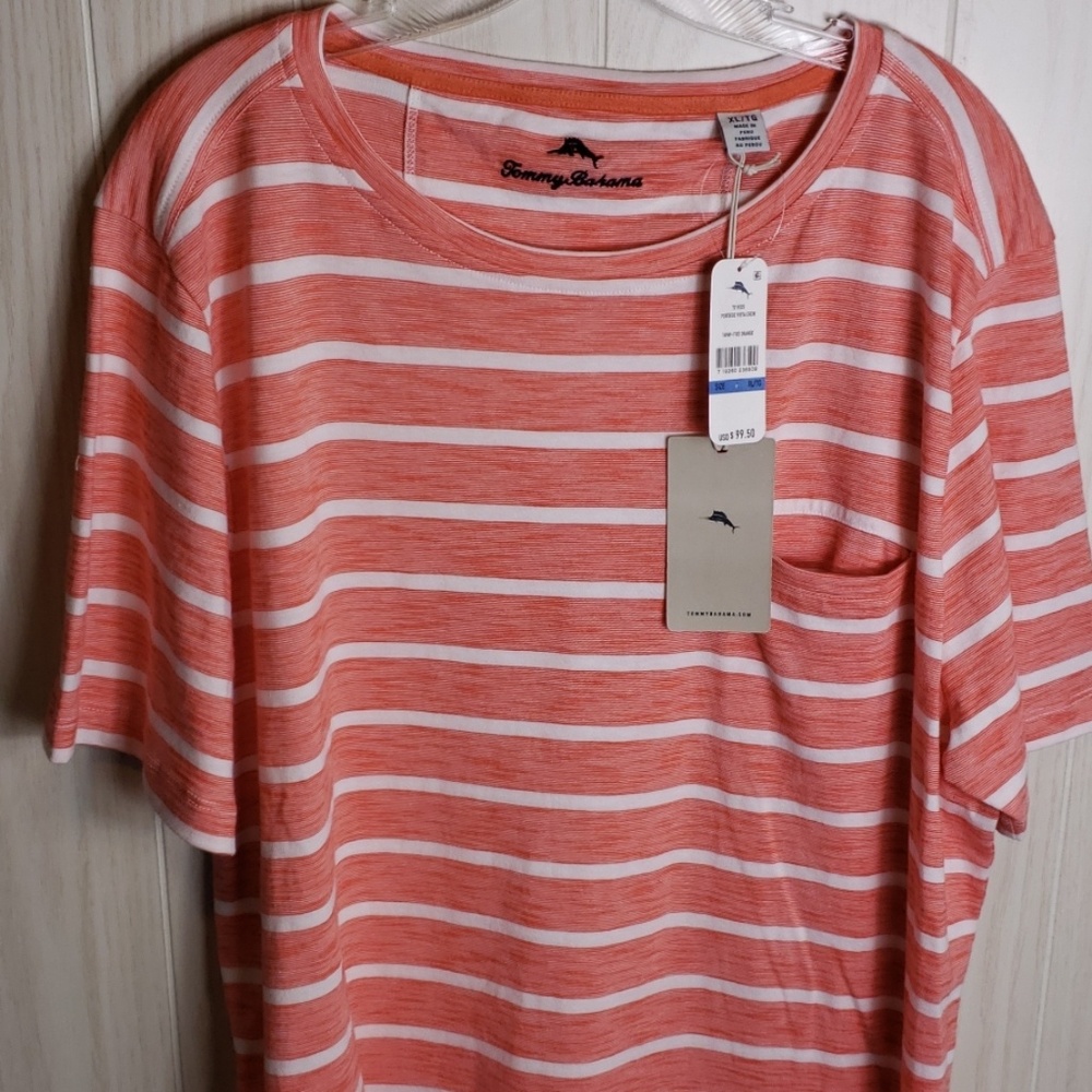 Portside Vista Crew FIRE ORANGE SS Tee Sz XL